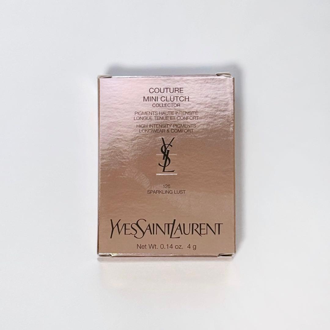 【新品】YSL クチュールミニクラッチ 126 スパークリングラスト
