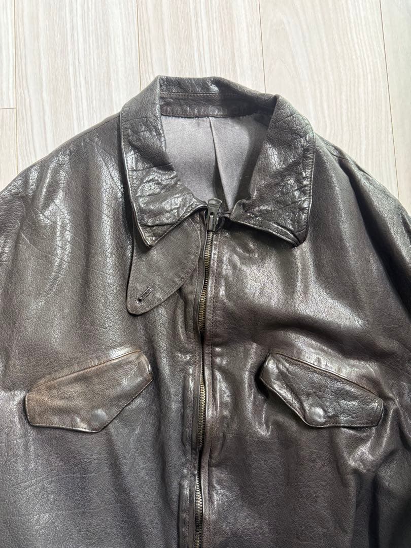 Yohji Yamamoto x backlashブラウンレザーコート