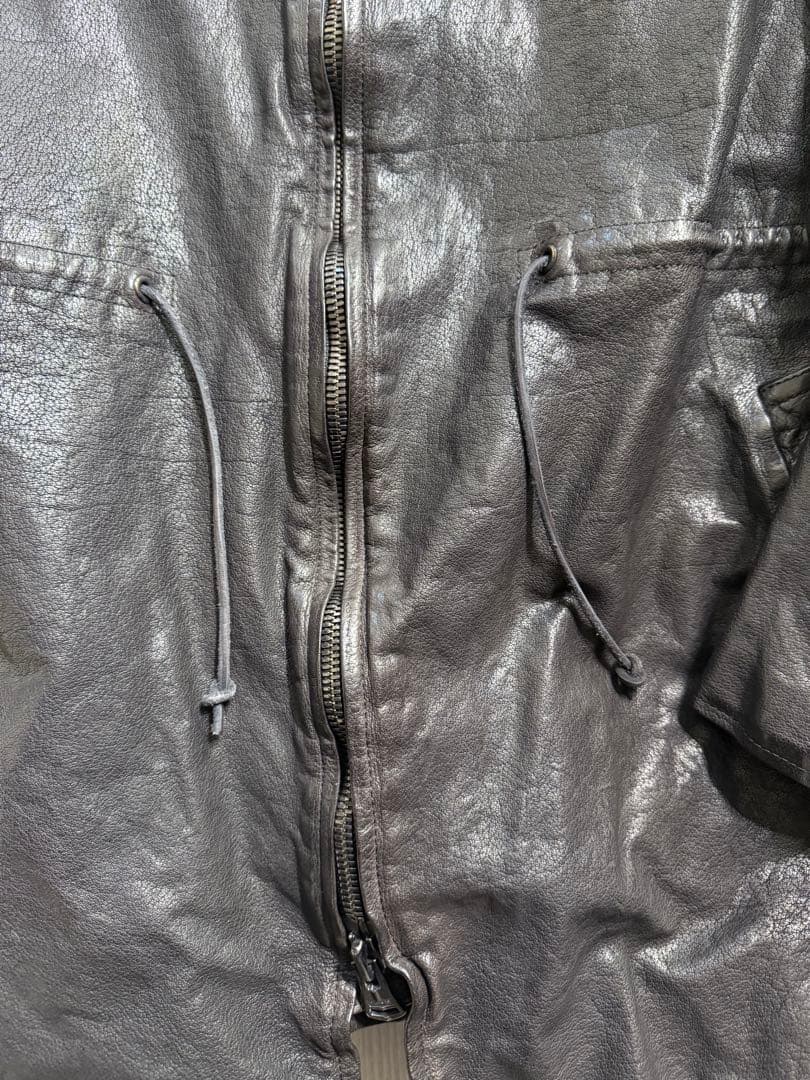 Yohji Yamamoto x backlashブラウンレザーコート