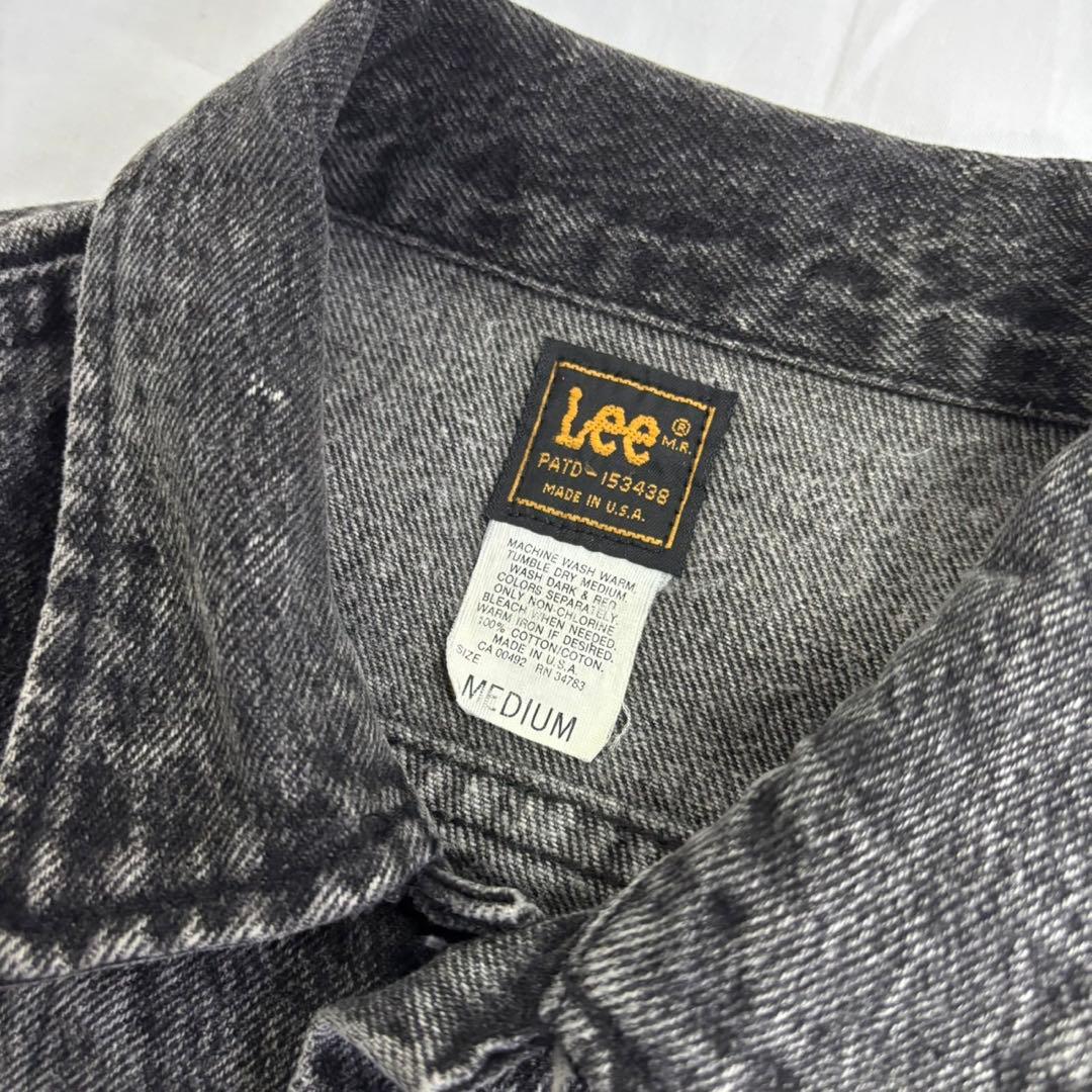 80's Lee 220 ブラックデニムジャケット　古着