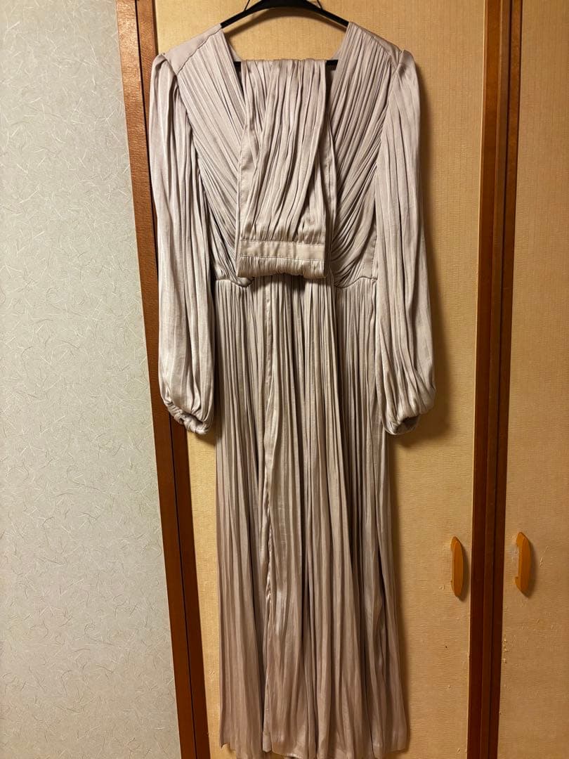 Flare pleats Dress laubeblanc Sサイズ