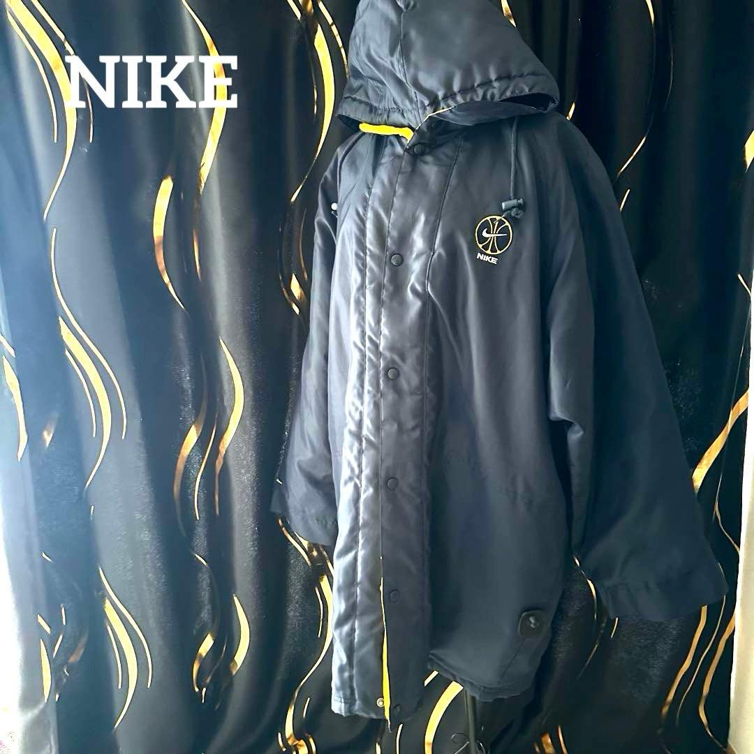 NIKE【90S】【バスケット】ネイビーグランドコート　ベンチコート　M