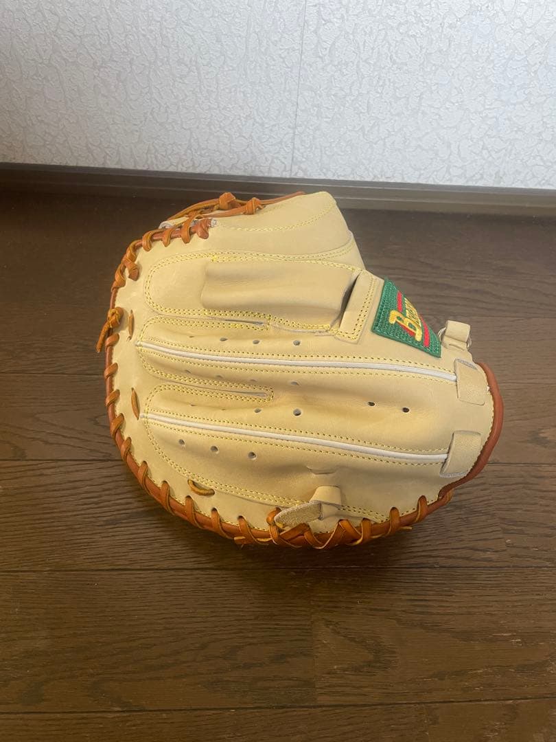 ベルガード　オーダー　軟式用キャッチャーミット　　キャメル×タン　右投げ用