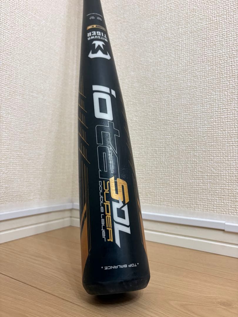 バットケース付。購入後2試合のみの使用 三津和ミツワタイガー軟式ビヨンドバット