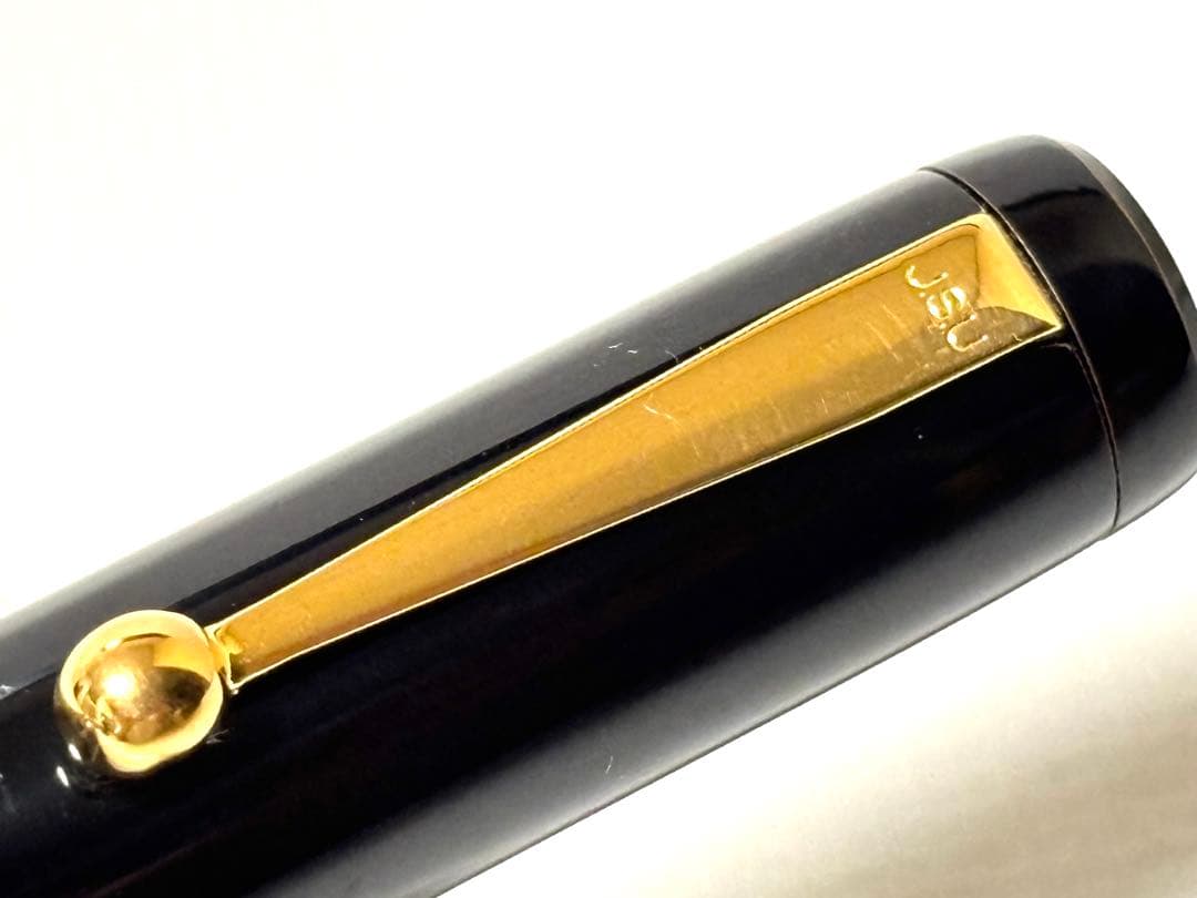 Ohashido 大橋堂 万年筆 胴軸リング K18 ペン先14K 美品