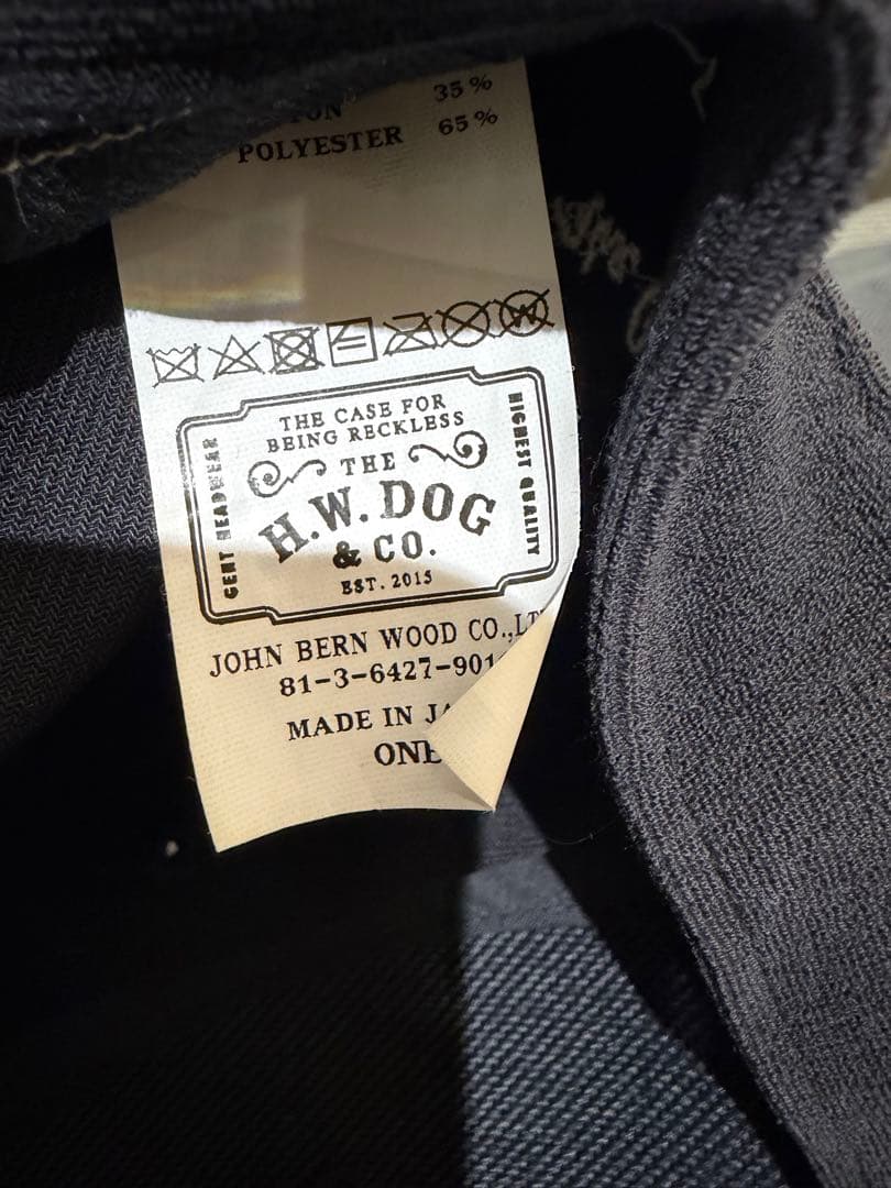 THE H.W.DOG&Co. CAP ベースボール　スナップバック　キャップ