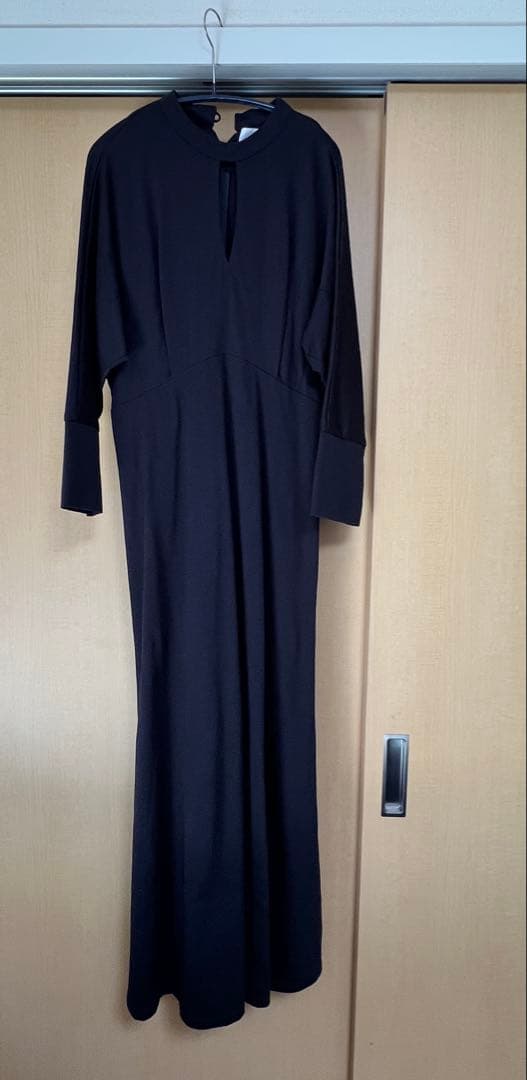 マメクロゴウチ　Cotton Jersey Dress 21SS Navy