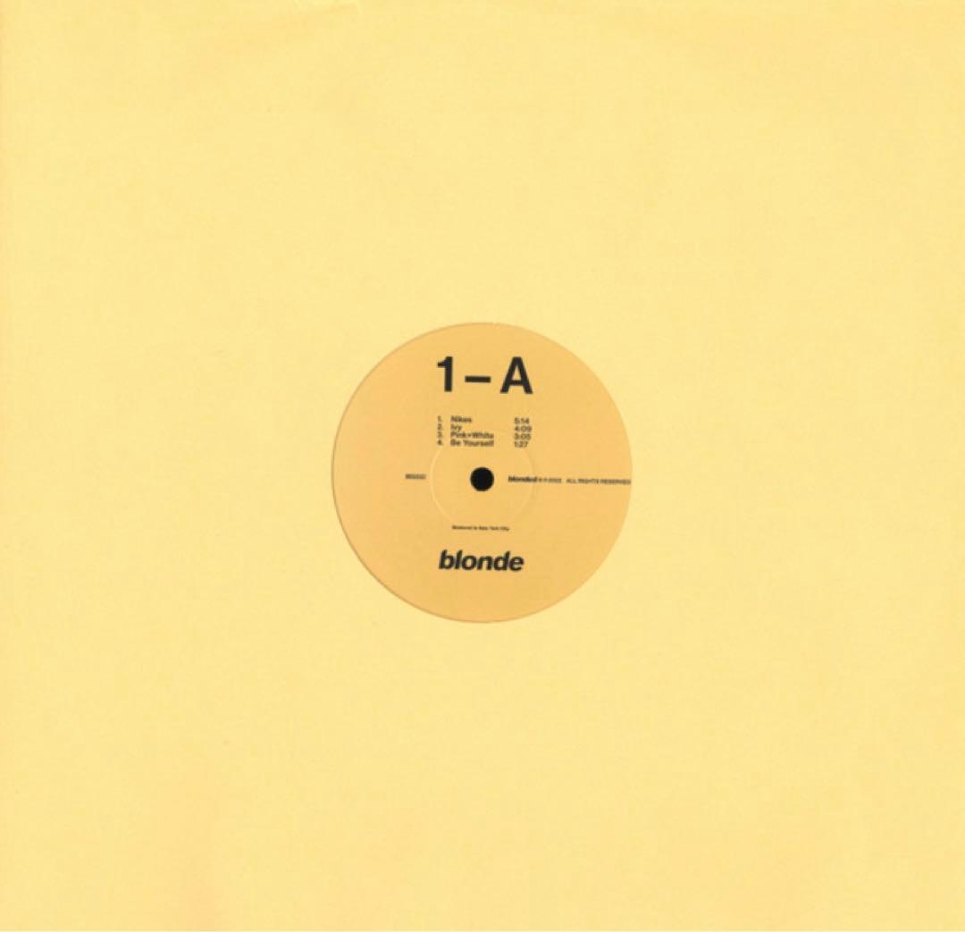 frank ocean blond blonde 2LP レコード