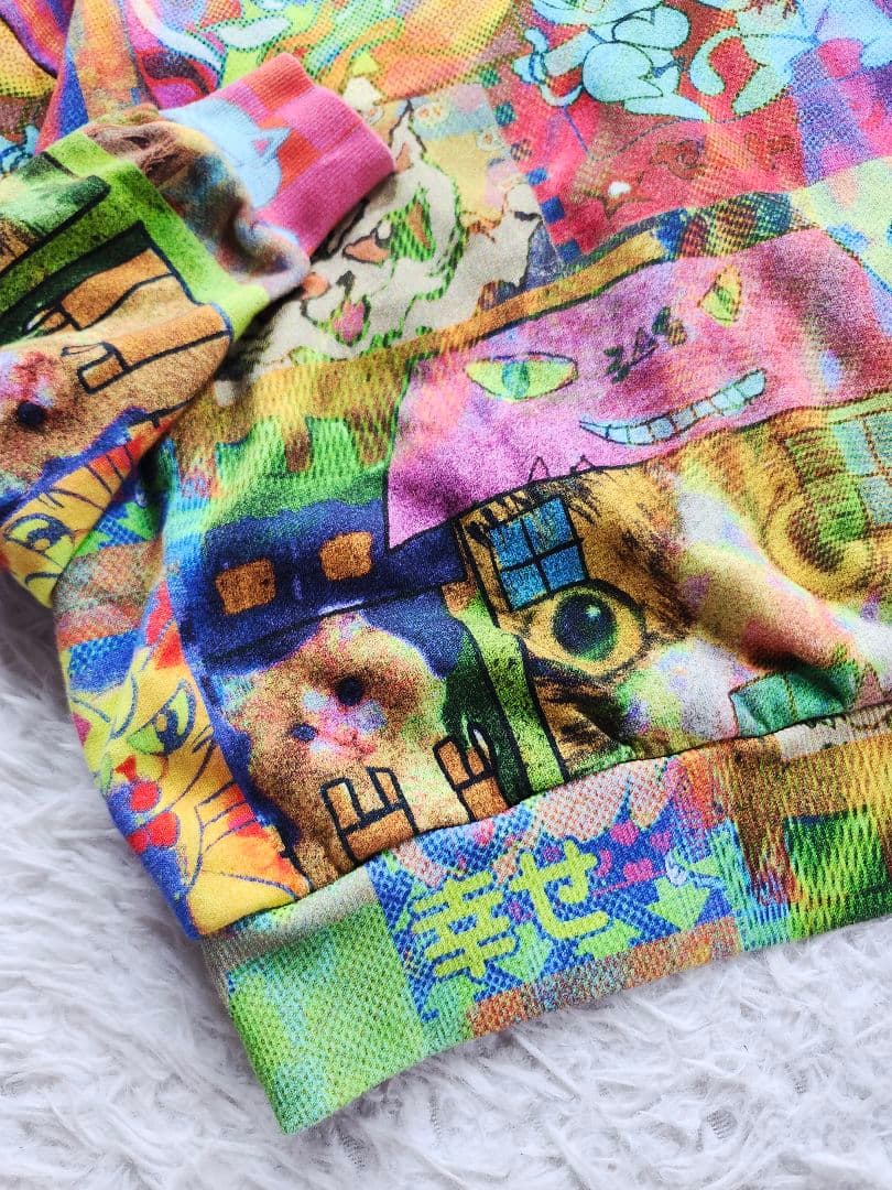 Desigual × maria escote　猫　 スウェットロングスリーブ