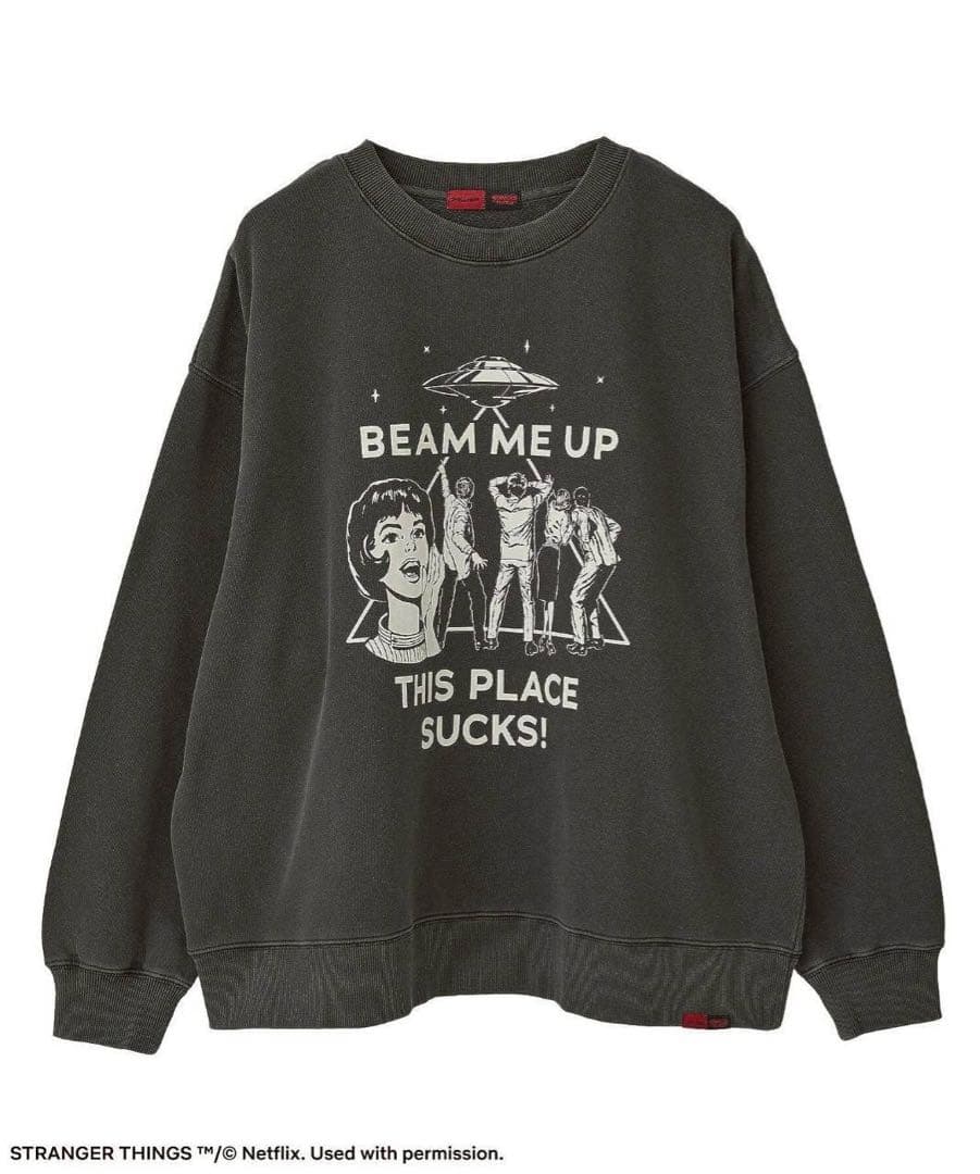 STRANGER THINGS×MINNETONKA プリンテッドスウェット
