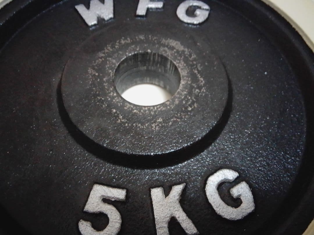 WFG ワイルドフィット ラバー付 ダンベル 28mm 5kg×4=20kg ②