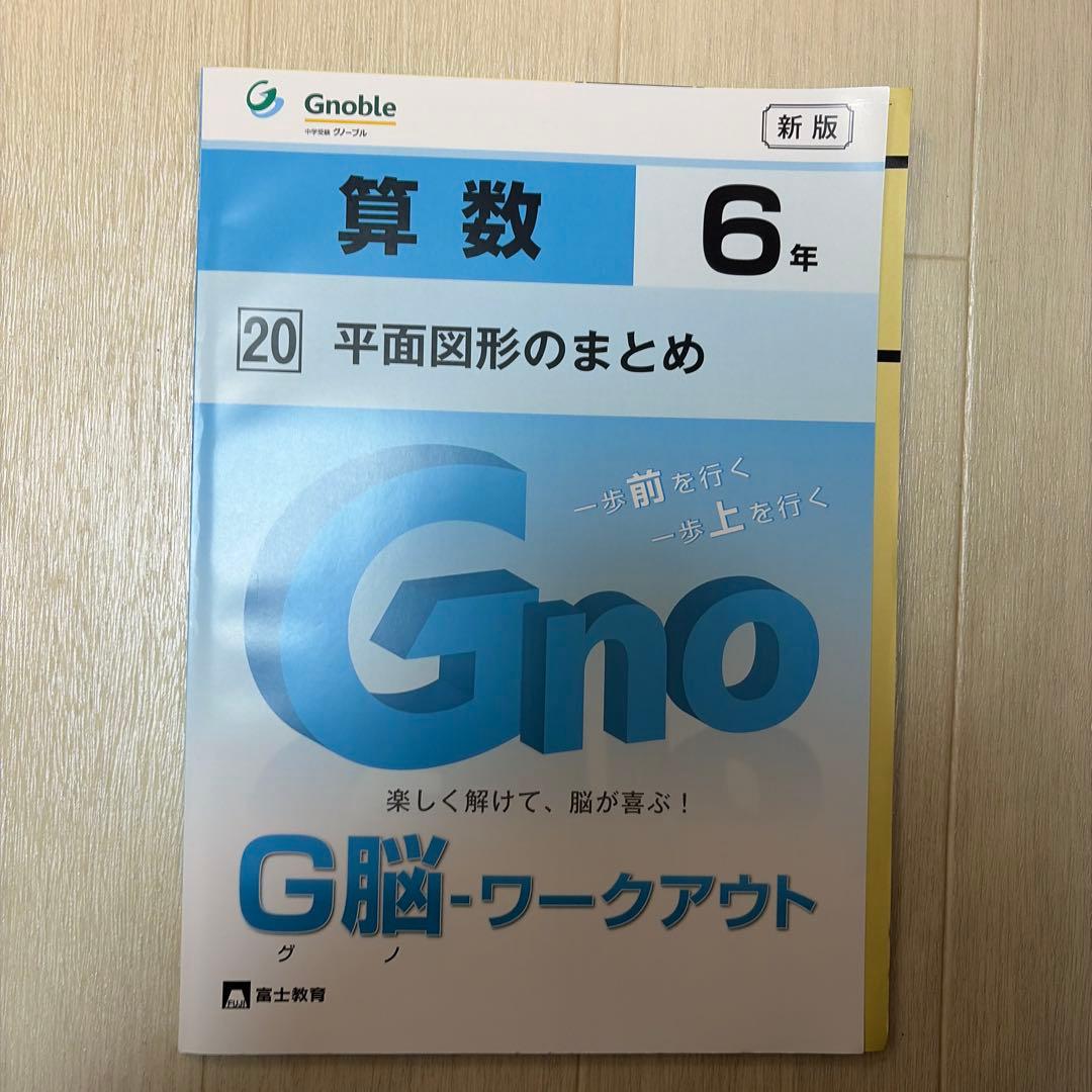 ［新品］算数 G脳ワークアウト6年 全20巻冊グノーブル　グノワークアウト