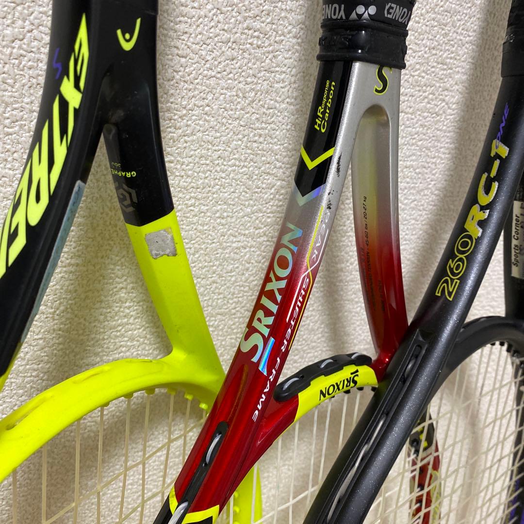 テニスラケット　3本セット　ダンロップなど