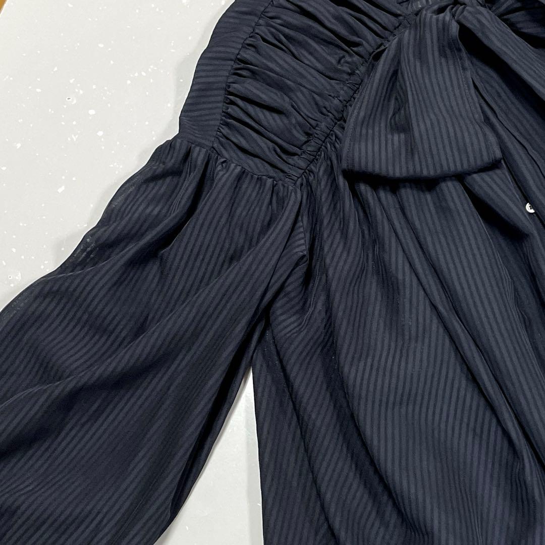 aLORS アロー ×IENA 別注 La9 ラ・ヌフ リボンブラウス 23AW