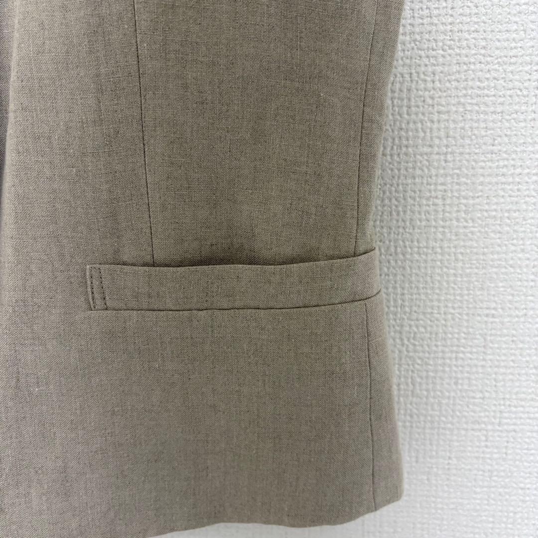 美品 HAUNT リネン100% ベスト 36 Ｓ生成り 麻 ジレ ナチュラル