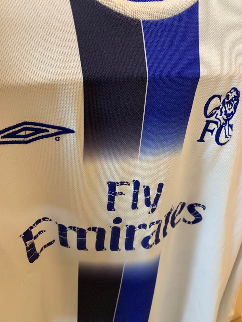 【寸法写真追加】チェルシー　Umbro サッカー　レトロ　アウェイ長袖　2003