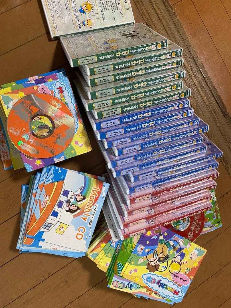 しちだ　七田　マンスリーDVD マンスリーCD まとめ売り DVD・CD セット