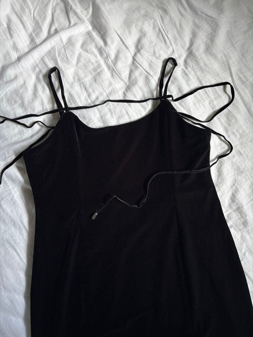 THE TOÉ Annecy Velour Onepiece black