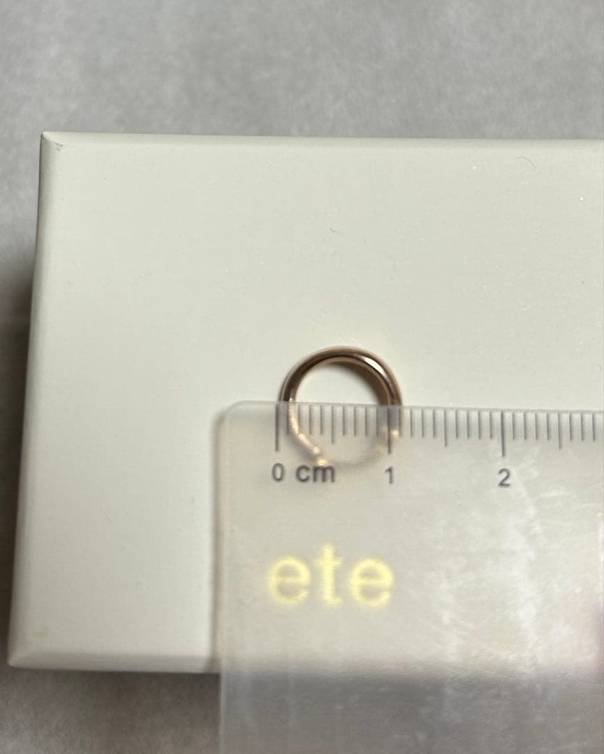 ete ピンクゴールド k10 【片耳のみ】