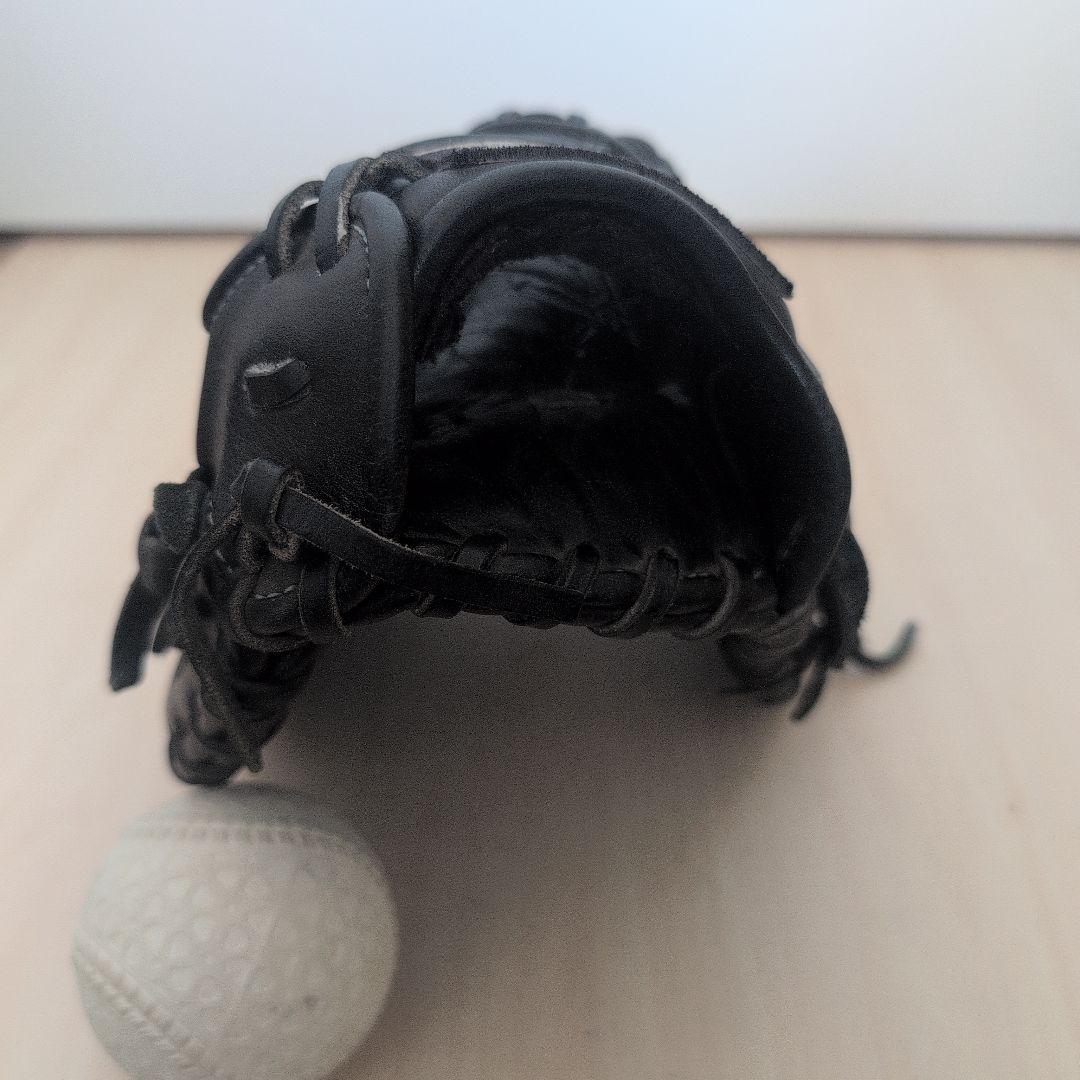 Rawlings 黒 軟式ミット ファースト用 本革