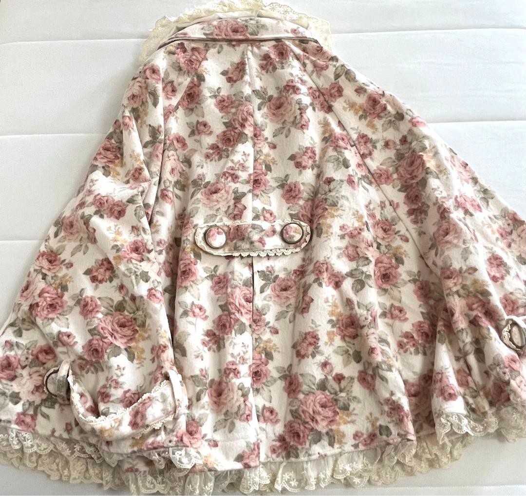 LIZ LISA リズリサ ※訳あり 花柄ポンチョ コート 希少品 平成 姫系