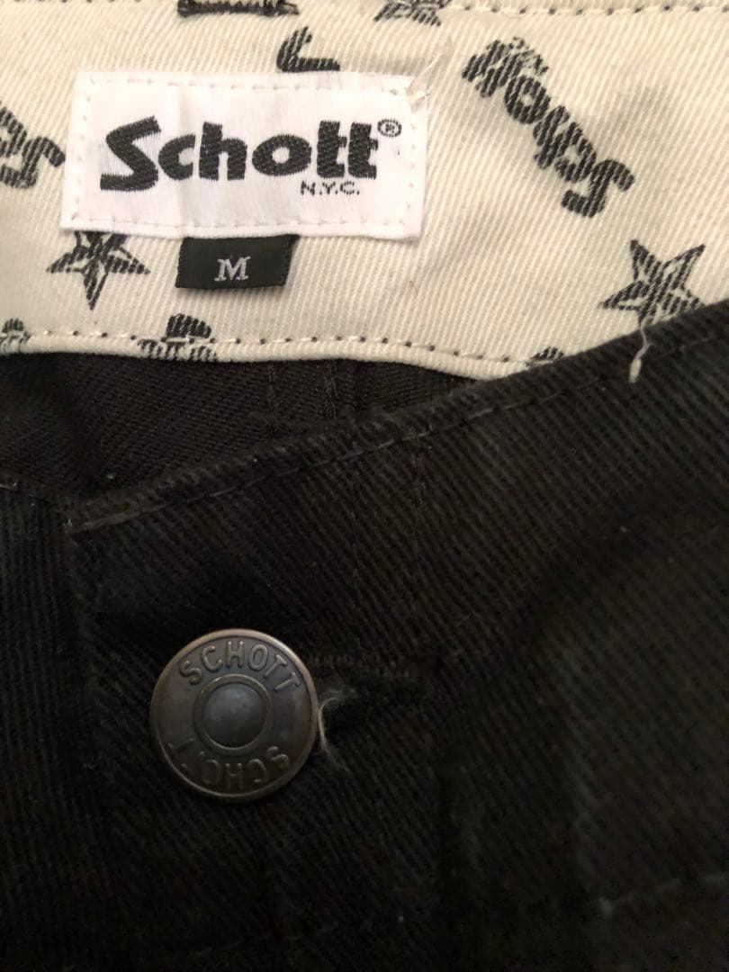 ショット　TC WORK PANTS ブラック M チノパン　schott