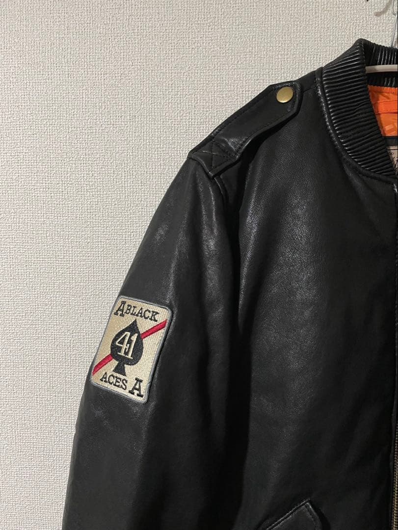 AVIREX FLY フライトレザージャケット　ラムレザー　本革　L-2B