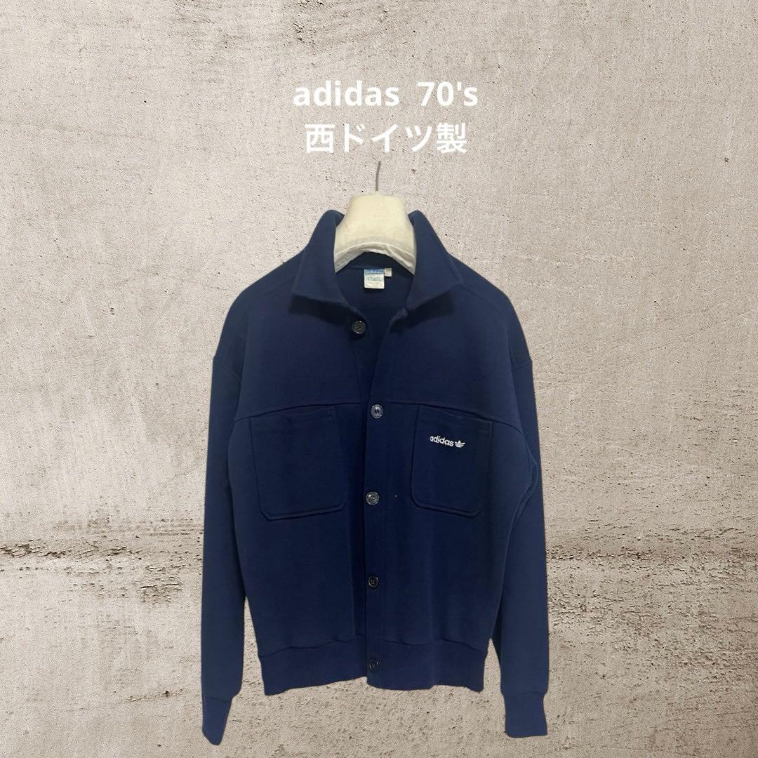 adidas ジャージ 西ドイツ製　70s ネイビー　vintage