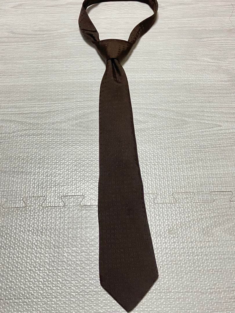 HERMES エルメス ネクタイ H柄 ジャガード ブラウン　ファソネ　結婚式