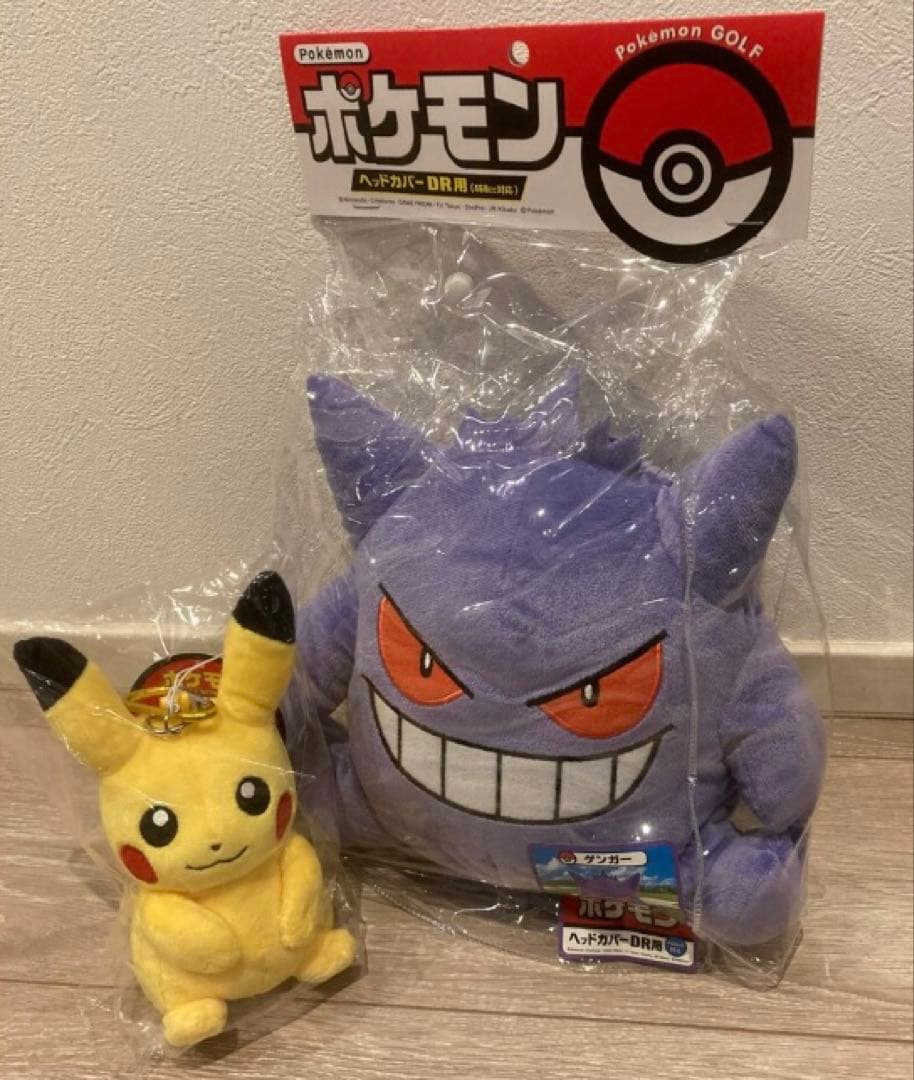 【新品】 ポケモン ゴルフ 2点セット ゲンガー & ピカチュウ ボール ポーチ