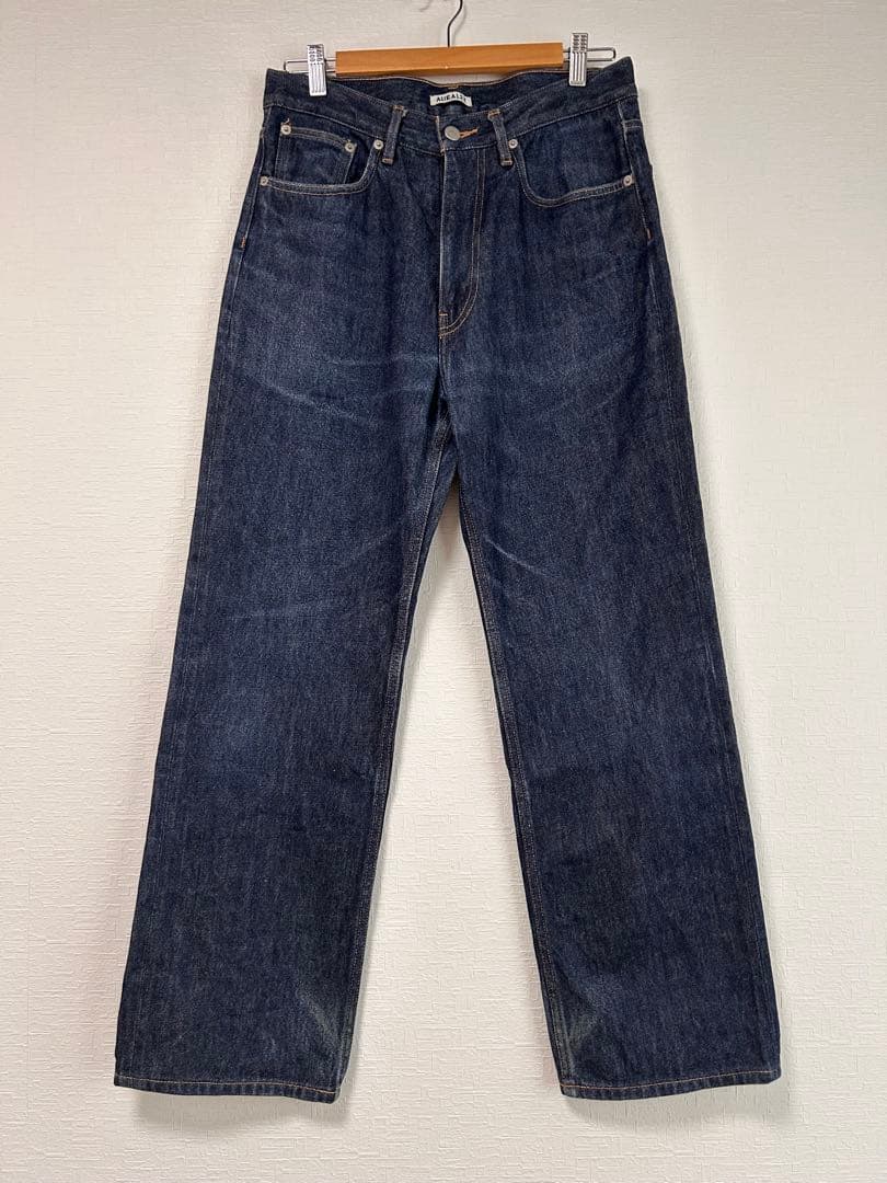 パンツ AURALEE HARD TWIST DENIM 5P PANTS M
