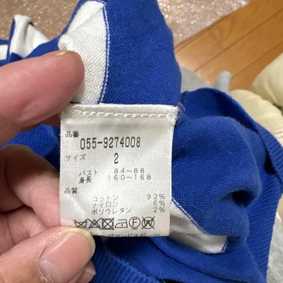 22日迄PEARLGATES他ロゴ刺繍ワッペンセーター＋シャツ2点新品未使用有
