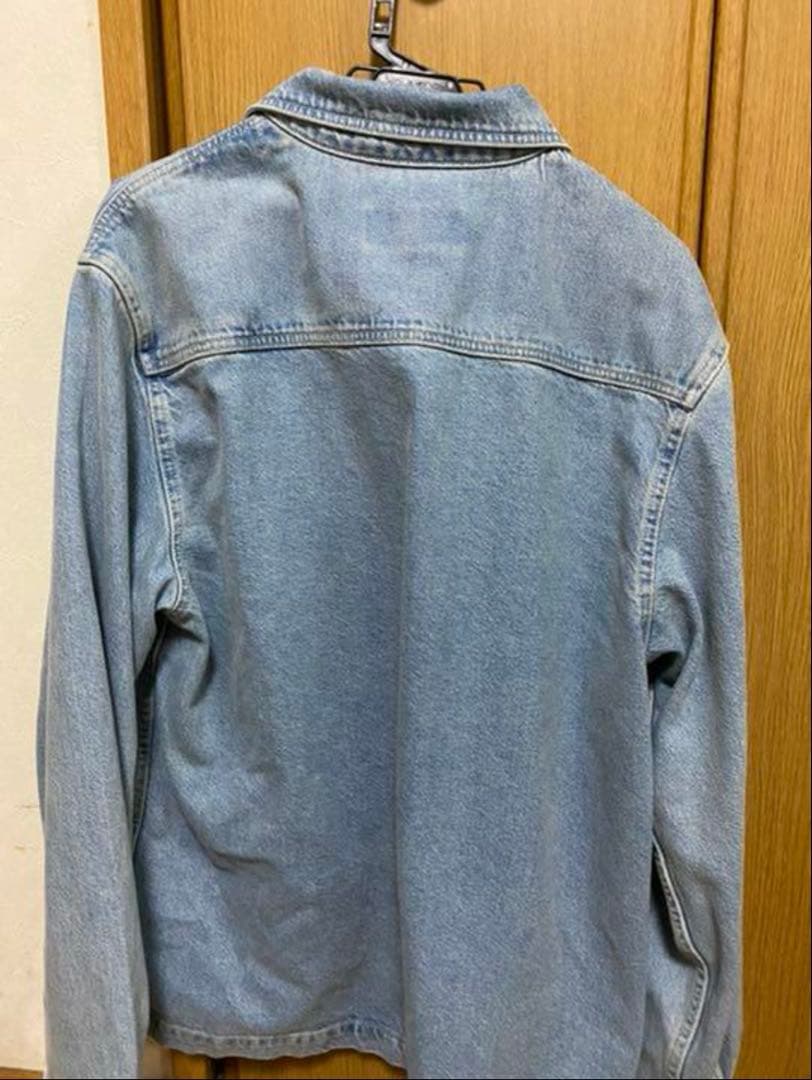 ジャケット・アウター stussy denim zip up work jacket L