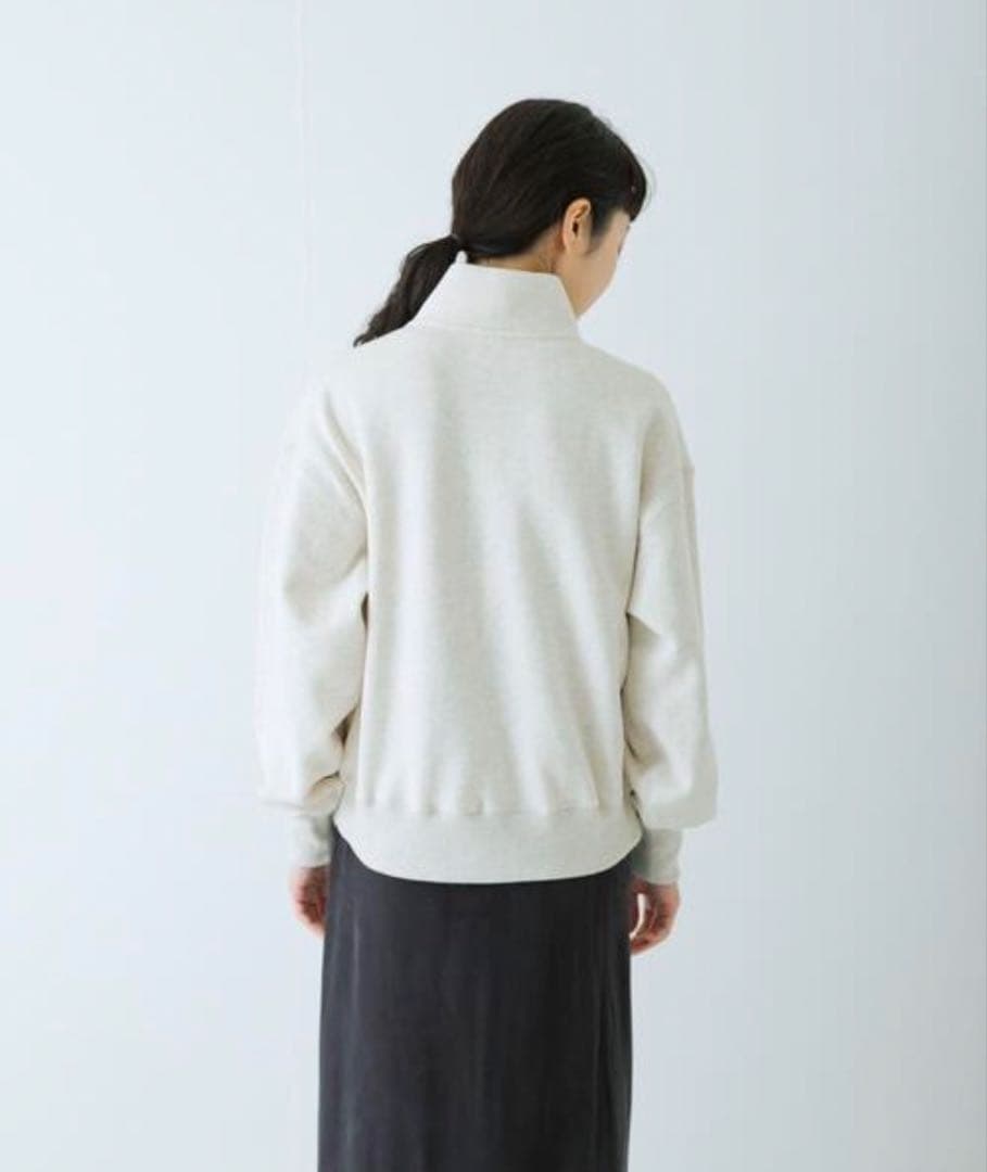 新品 かぐれ コットンスウェットスタンドジップ