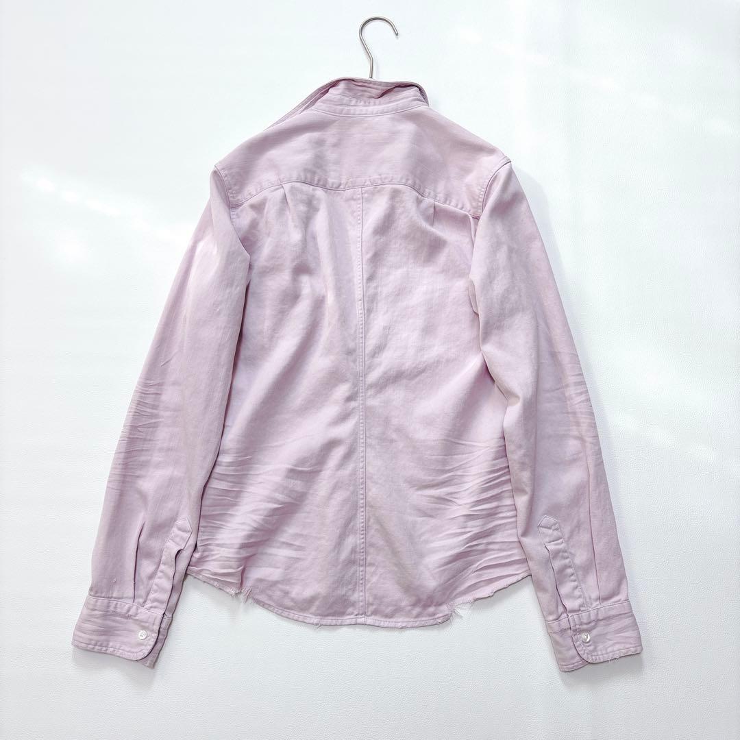 【希少サイズ】フランクアンドアイリーン EILEEN 長袖 シャツ ダメージ加工