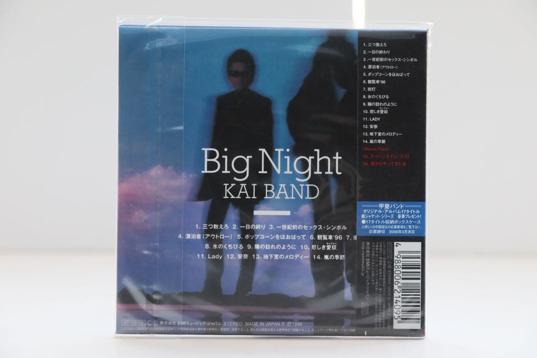 石*孝様 BIG NIGHT 甲斐バンド　紙ジャケ　期間生産限定