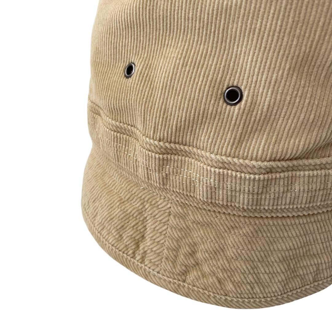 90s Polo ラルフローレン 細畝 コーデュロイ バケットハット ベージュ