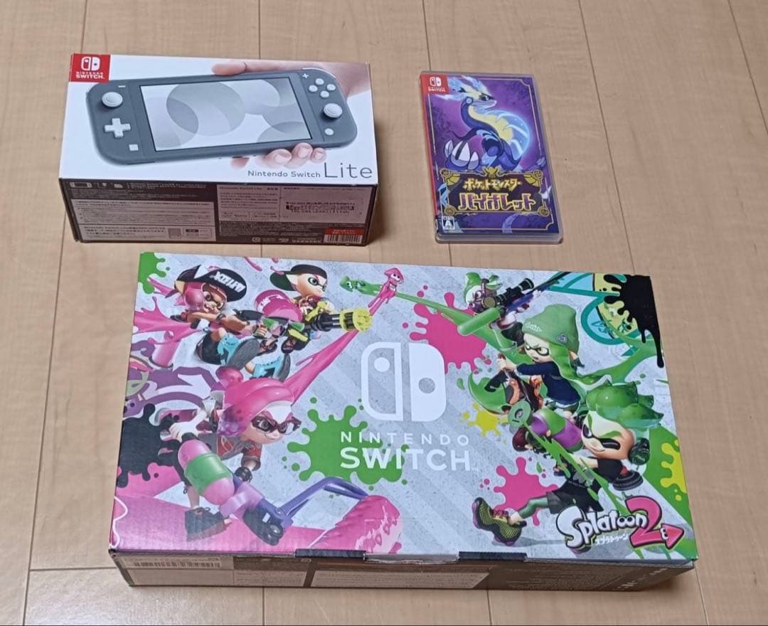 switchスプラトゥーン2セットswitch lite カセット付