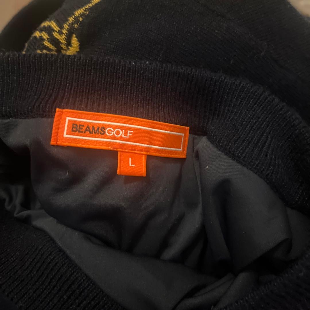 BEAMS GOLF ネイビー ロゴセーター&スカート
