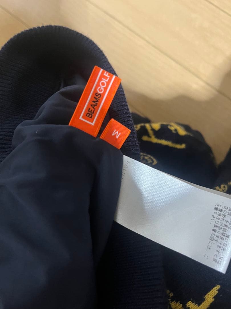 BEAMS GOLF ネイビー ロゴセーター&スカート