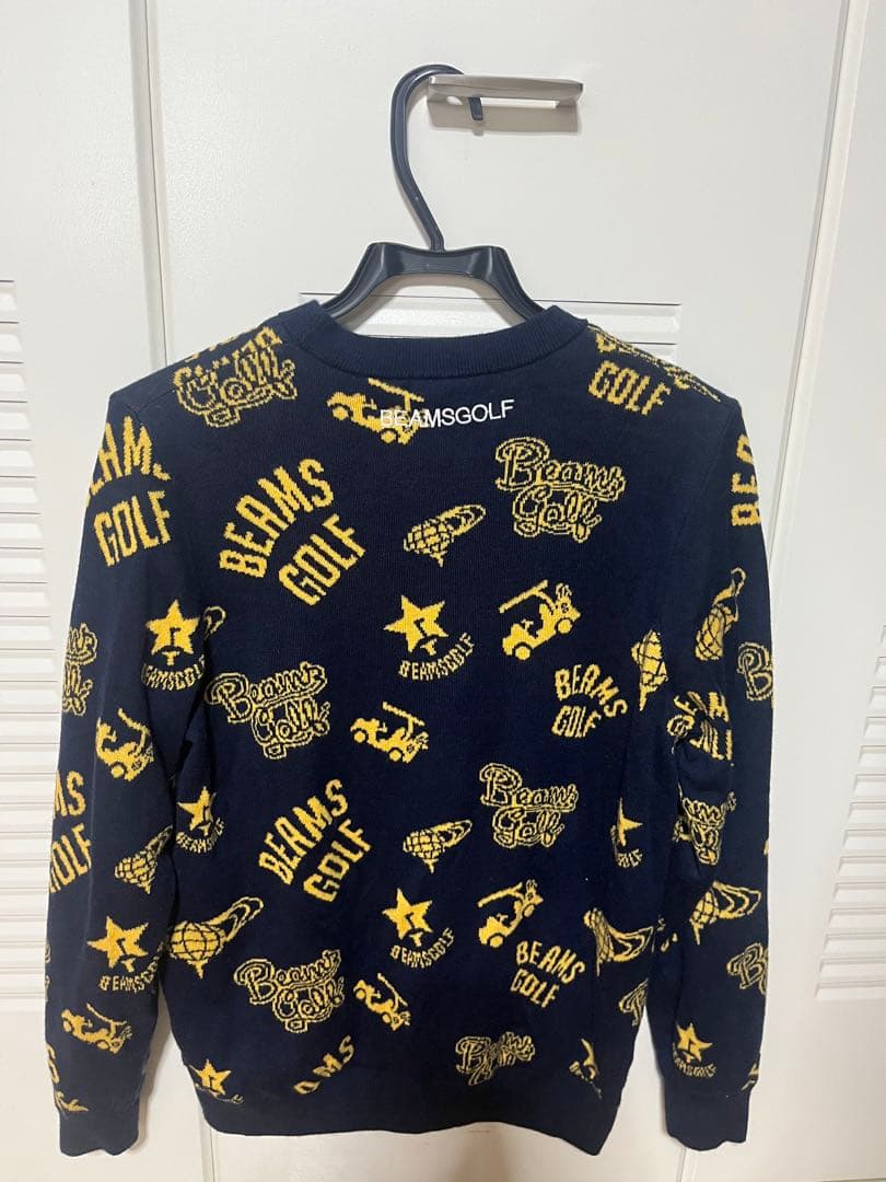 BEAMS GOLF ネイビー ロゴセーター&スカート