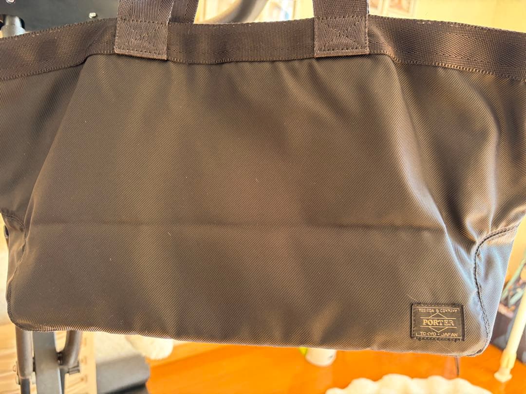 PORTER ラウンド トートバッグ　黒
