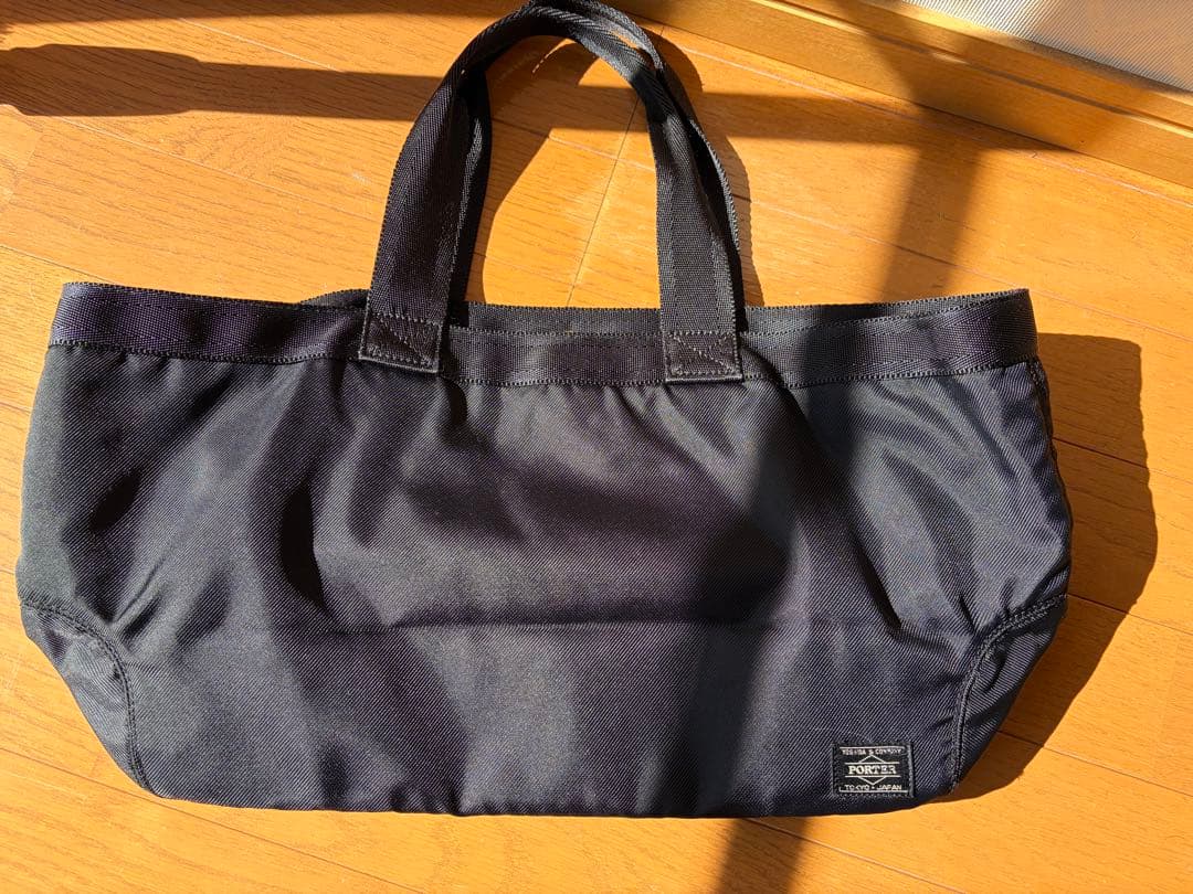 PORTER ラウンド トートバッグ　黒
