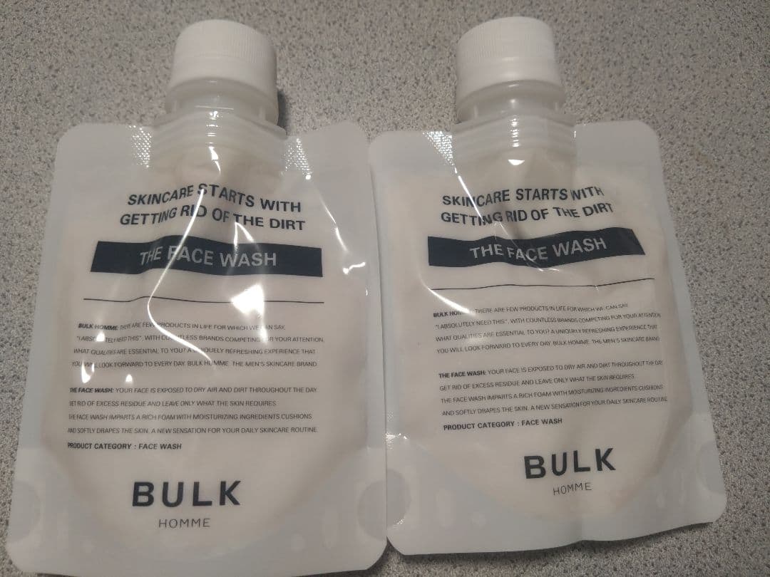 BULK HOMME 化粧水✕５個　洗顔✕２個
