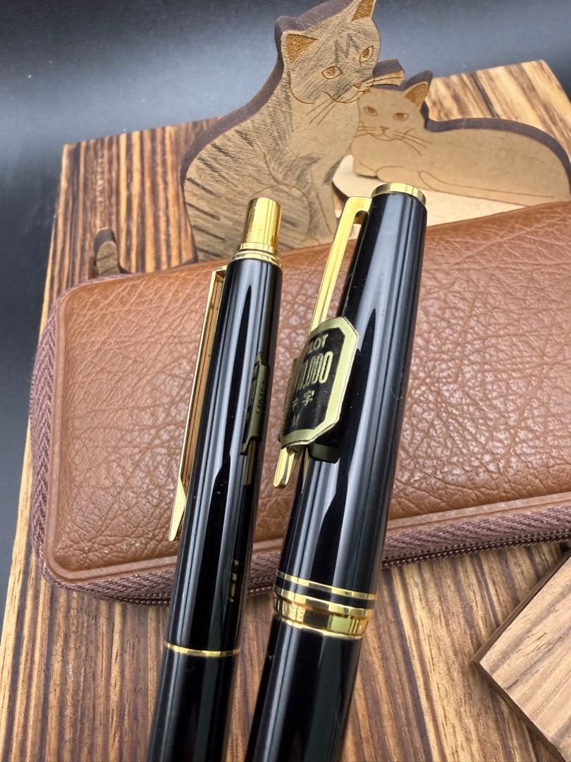 Pilot DELUXE 未使用 万年筆 ボールペン セット 14K