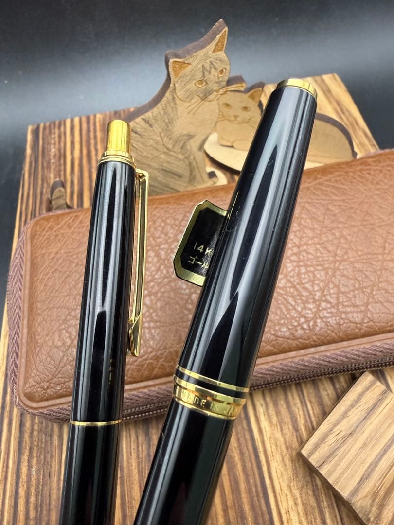 Pilot DELUXE 未使用 万年筆 ボールペン セット 14K