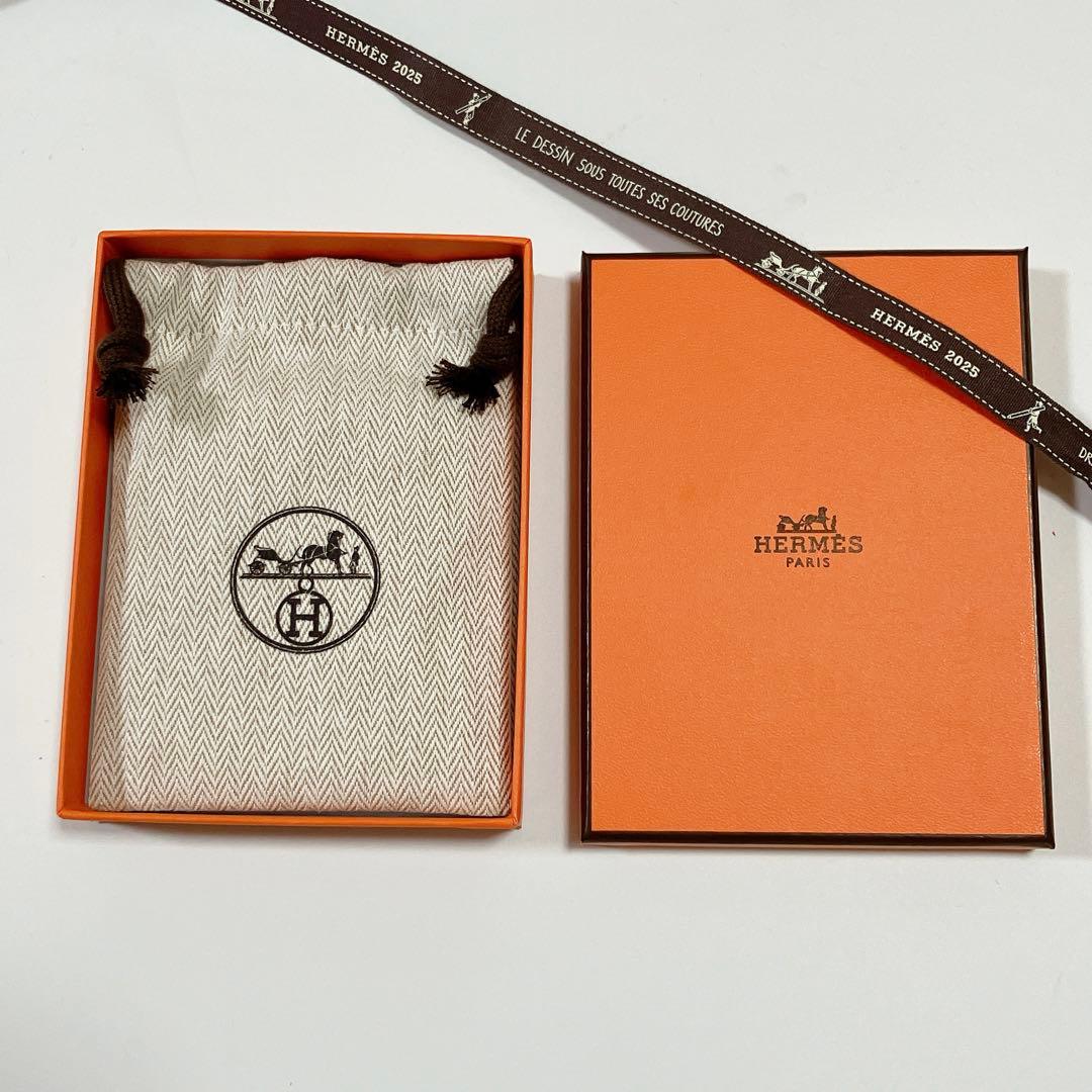 美品　エルメス　ネックレスケース　空箱　保存袋　巾着袋　現行品　アクセサリー入れ