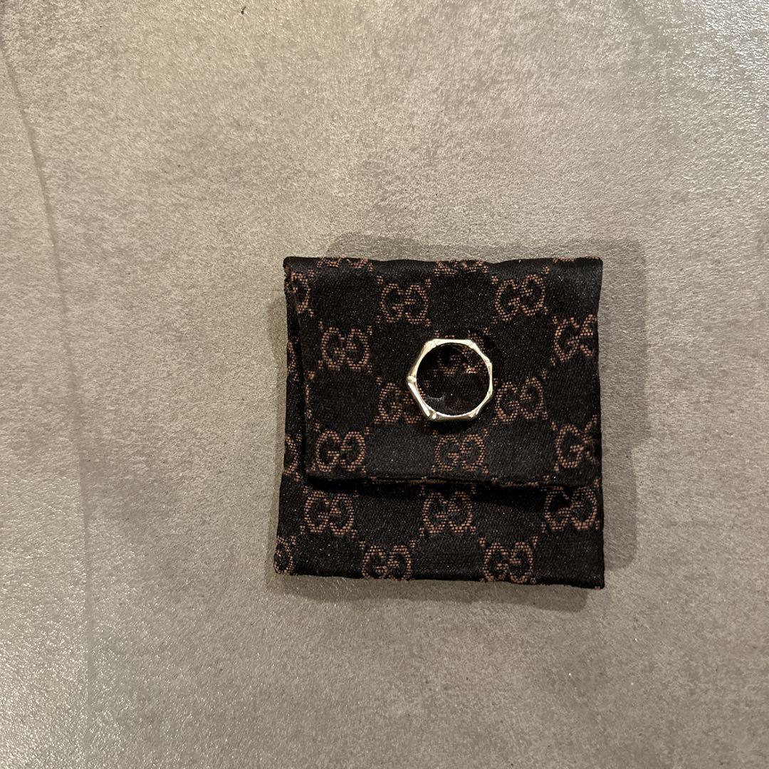 GUCCI バンブーリング　シルバー　7号