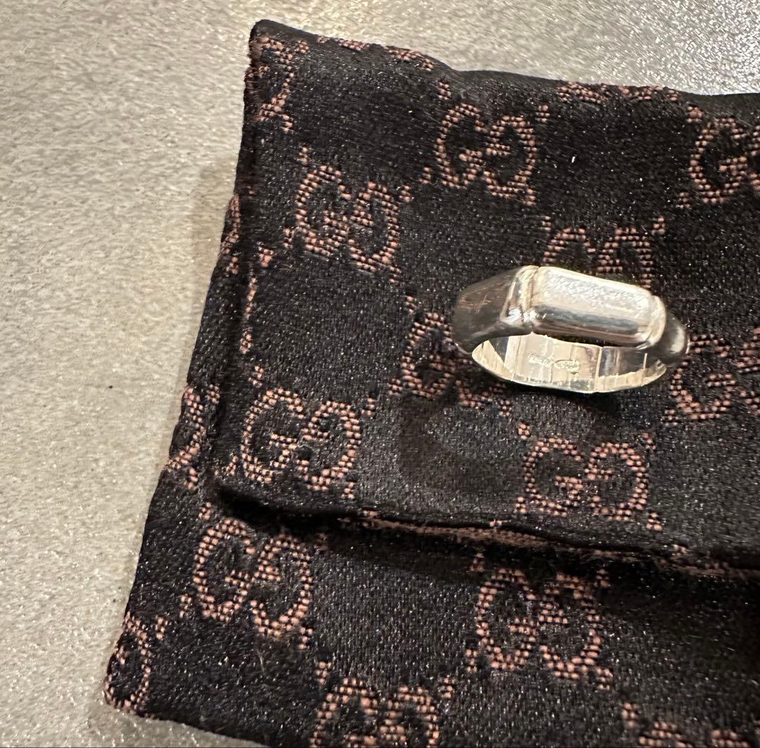 GUCCI バンブーリング　シルバー　7号