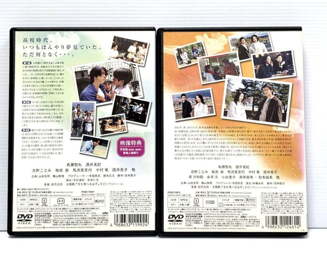 「白線流し ディレクターズカット版」他 DVD 全9巻完結セット 長瀬智也